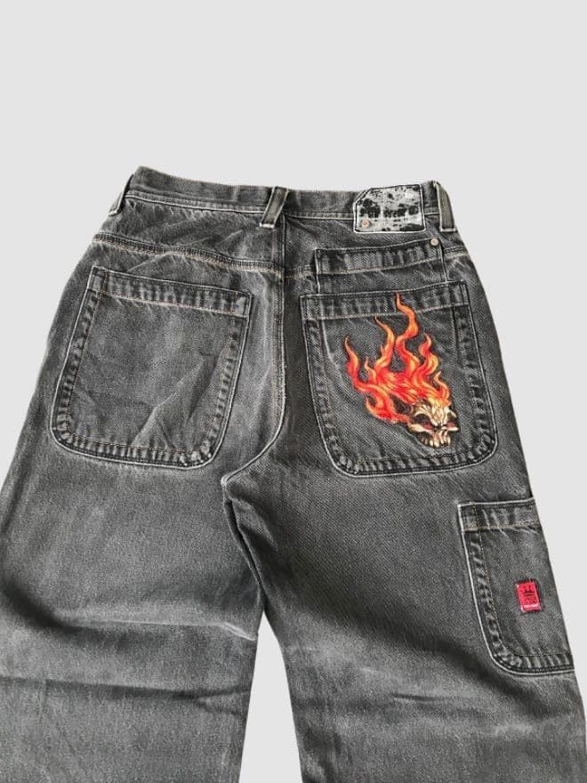 VINTAGE 90S JNCO FIRE DENIM — image 5 of 6