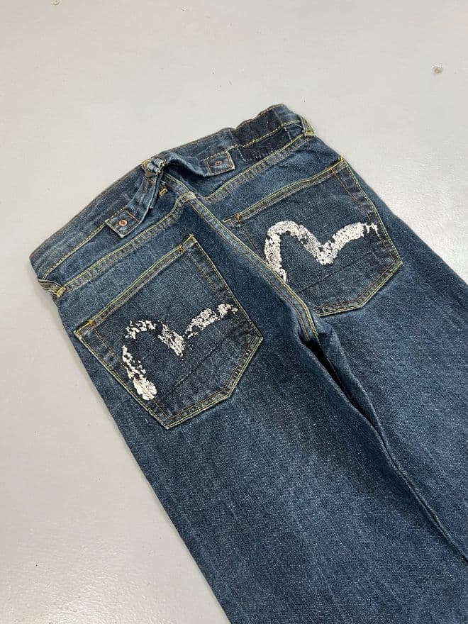 Vintage Evisu Inspired Seagull Denim Pants – Size 30 — image 8 of 9