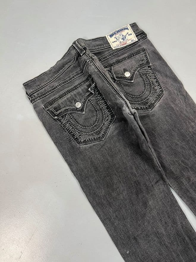 Vintage True Religion Straight Fit Denim Pants (Black / Size 39) — image 6 of 11