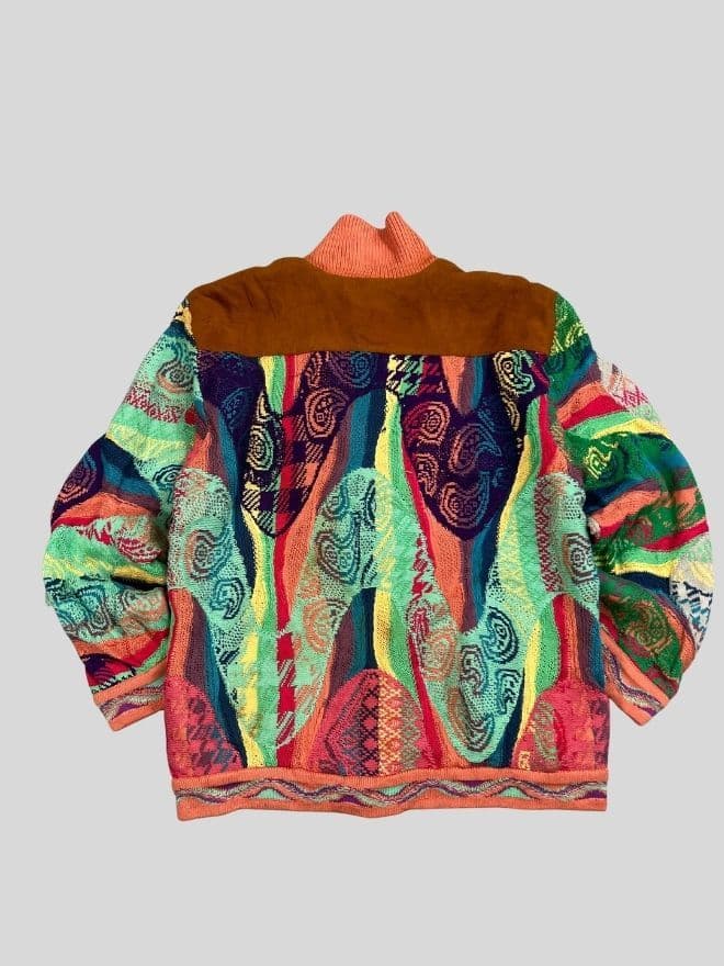 Vintage COOGI Multicolor 3D Knit Sweater | Size XS | Rare Pattern thumbnail 3