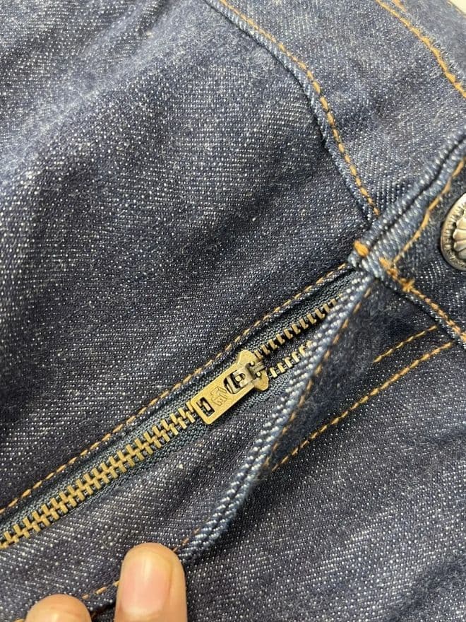 Vintage Japanese Brand Selvedge Fish Embroidered Denim – Size 40 — image 11 of 14