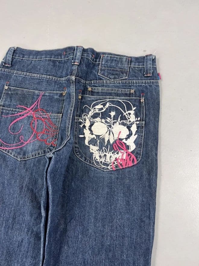 Vintage Southpole Class Player Embroidered Denim Jeans – Size 36 — image 8 of 15