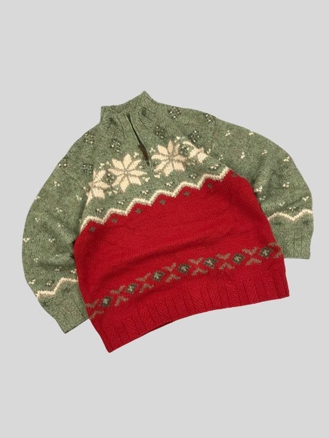 Vintage Polo Ralph Lauren 1/4 Zip Knit Sweater  — Size L thumbnail 2