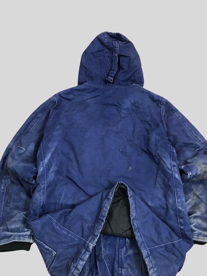 Vintage Carhartt Blanket Lined Workwear Jacket | Men’s Small | Blue Carhartt Jacket — image 5 of 8
