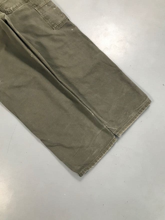 Vintage Carhartt B01 Double Knee Workwear Pants | Distressed Olive Green | Size 34 — image 9 of 9