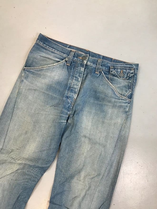 Vintage Levi’s Engineer Jeans – Blue Denim – Size 34 — image 5 of 8