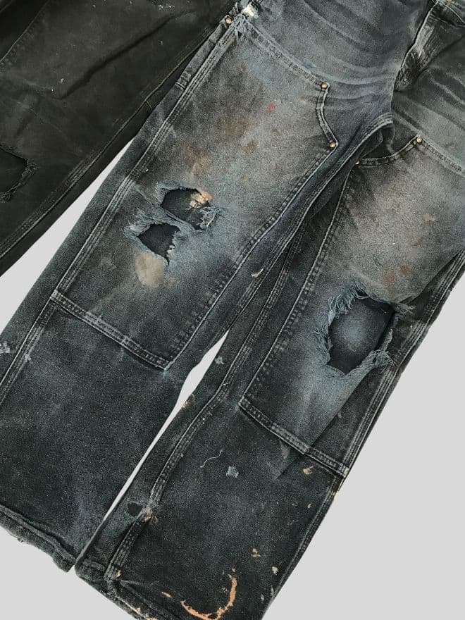 Crazy Bundle of 4 Vintage Carhartt Double Knee Denim Pants — image 11 of 17
