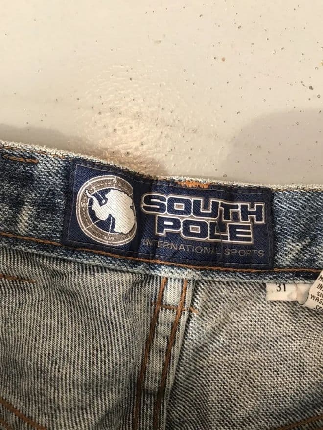 Southpole Vintage Embroidered Carpenter Denim – Blue – Size 28 — image 11 of 16