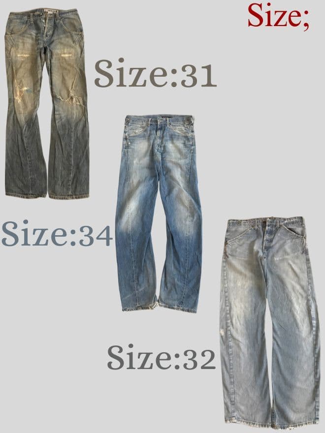 Bundle of 3pcs of Vintage Levi’s Engineer Jeans Denim — image 15 of 16