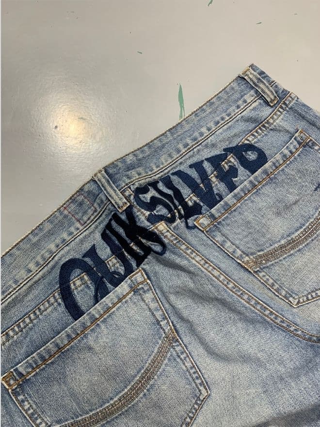 Vintage Quiksilver Embroidered Denim Jeans – Size 38 (US) / 54 (EU) – Blue – Made in Asia — image 5 of 12