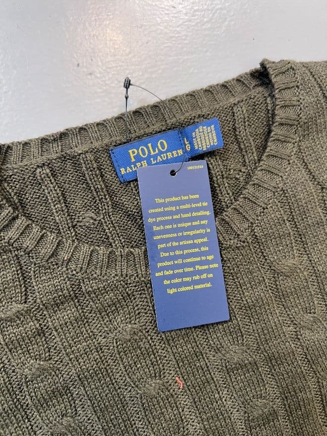 Factory Leftover Polo Ralph Lauren Women’s Cable Knit Sweater — image 8 of 9