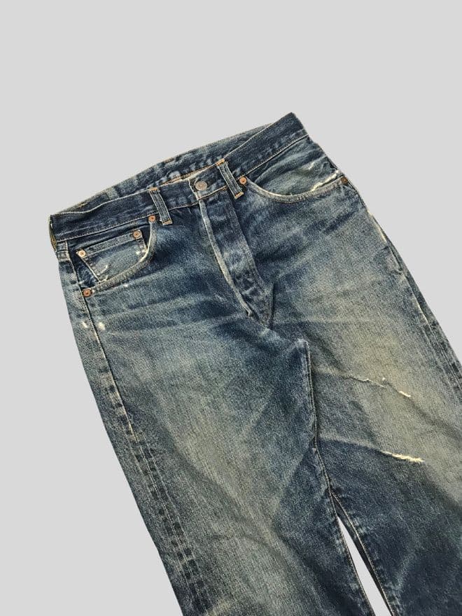 Vintage Levi’s Selvedge Denim Jeans – Men’s 30×40 – Blue — image 10 of 10