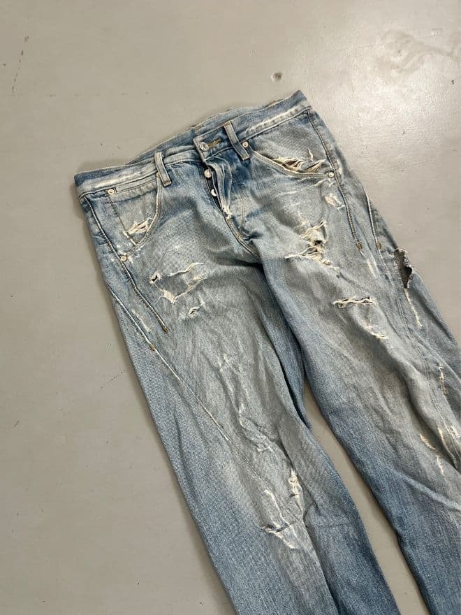 Vintage Levi’s Engineer Jeans Buckle Back Denim — Size 30 — image 8 of 12