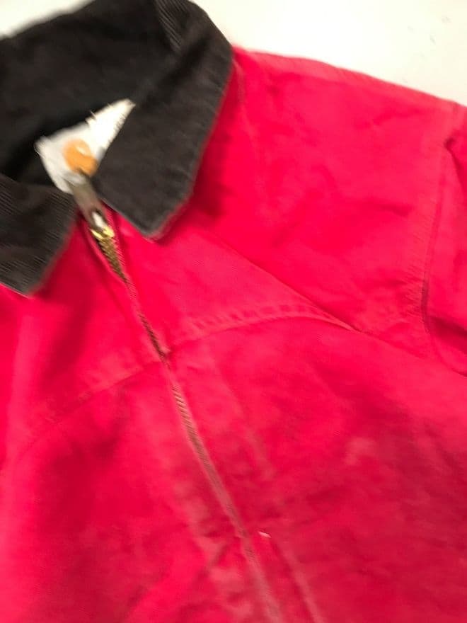 Rare Vintage Carhartt Sherpa-Lined Santa Fe Jacket – Red – Size S – Classic Workwear — image 8 of 8