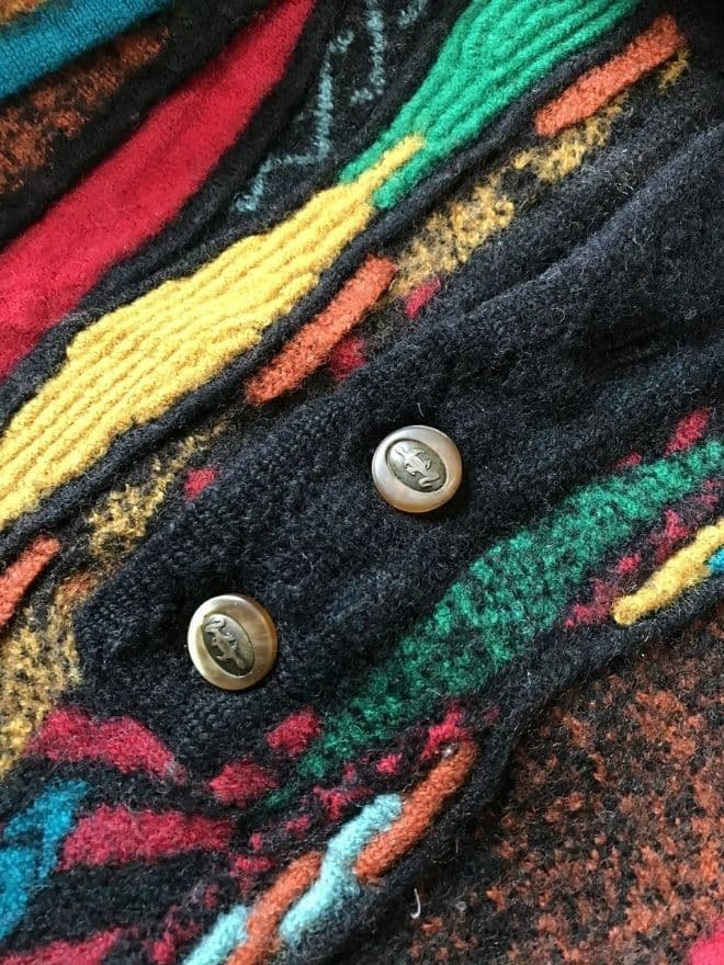 Vintage Coogi Style Multicolor Knit Sweater – Men’s M — image 6 of 6