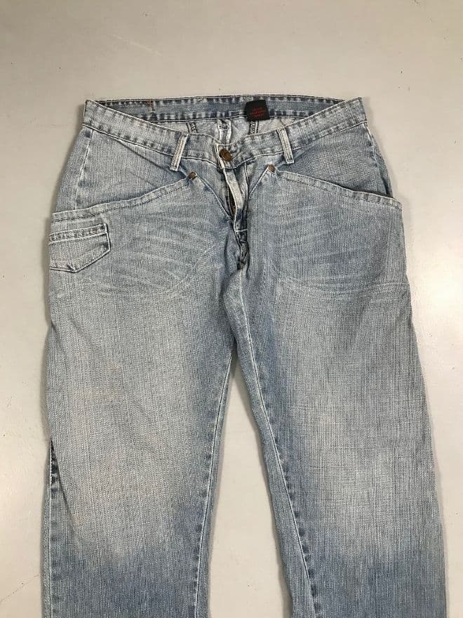 Vintage Levi’s Engineer Jeans — Size 32 | Distressed Avant-Garde Workwear Denim — image 9 of 11