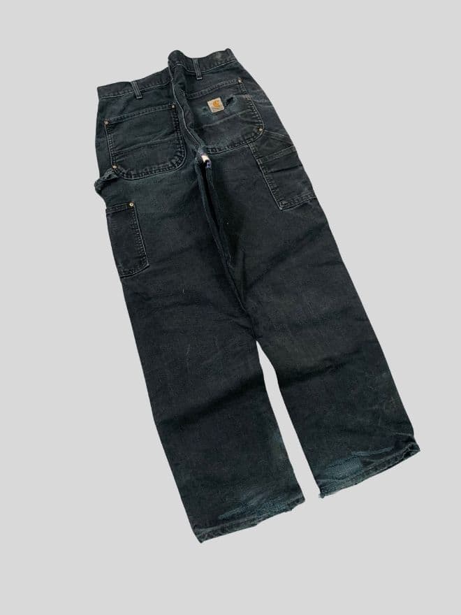 Vintage Carhartt Double Knee Carpenter Denim (Black) — image 5 of 14