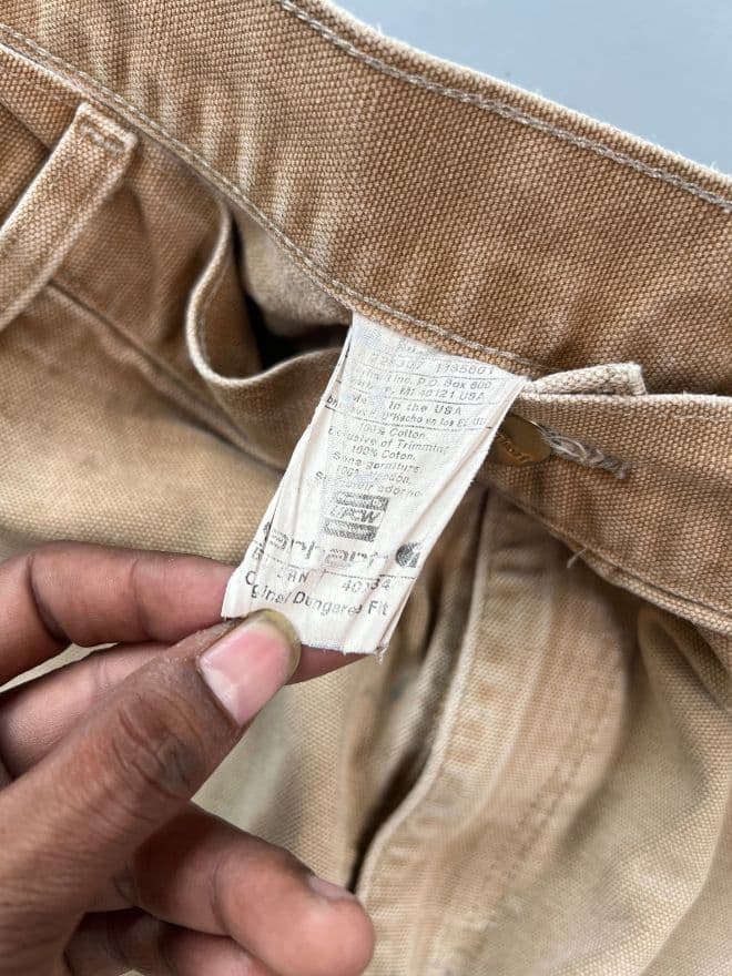 Vintage Carhartt B136 Double Knee Carpenter Denim — image 9 of 13