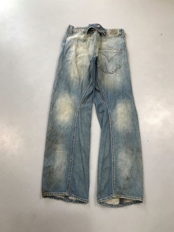 Vintage Levi’s Engineer Jeans With Buckle Strap — Size 30 — image 9 of 15