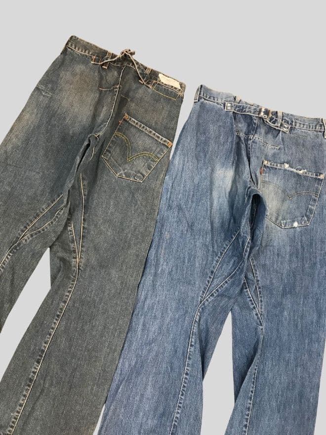 Bundle of 4 Vintage Levi’s Engineer Buckle Belt Denim Pants — image 13 of 19