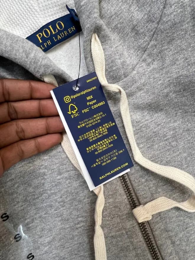 Polo Ralph Lauren Full-Zip Jacket – Deadstock Gray (S / M / L Available) — image 11 of 12