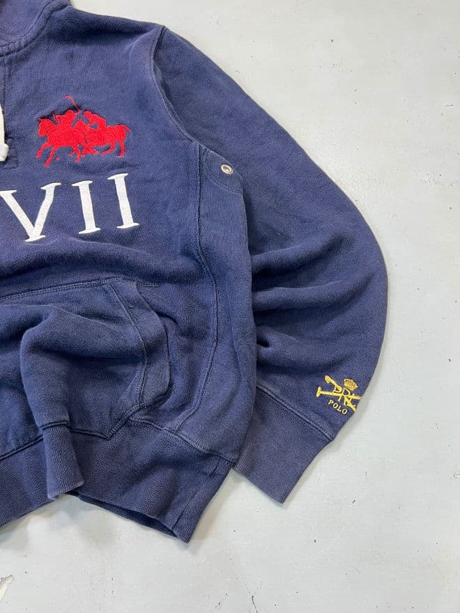 Vintage Polo Ralph Lauren LX7 Big Pony Blue Sweatshirt – Men’s M — image 8 of 10