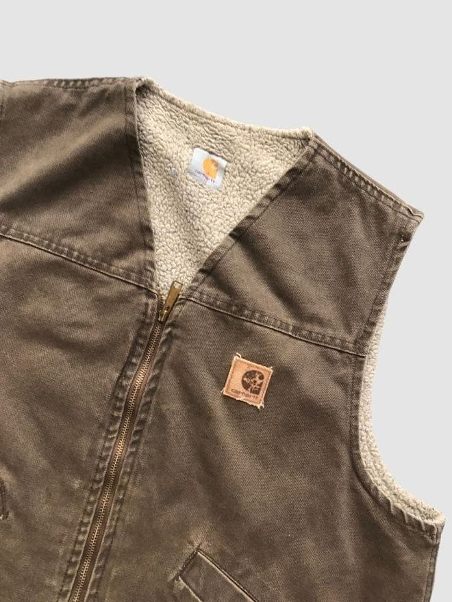 VINTAGE CARHARTT SHERPA LINE VEST thumbnail 2
