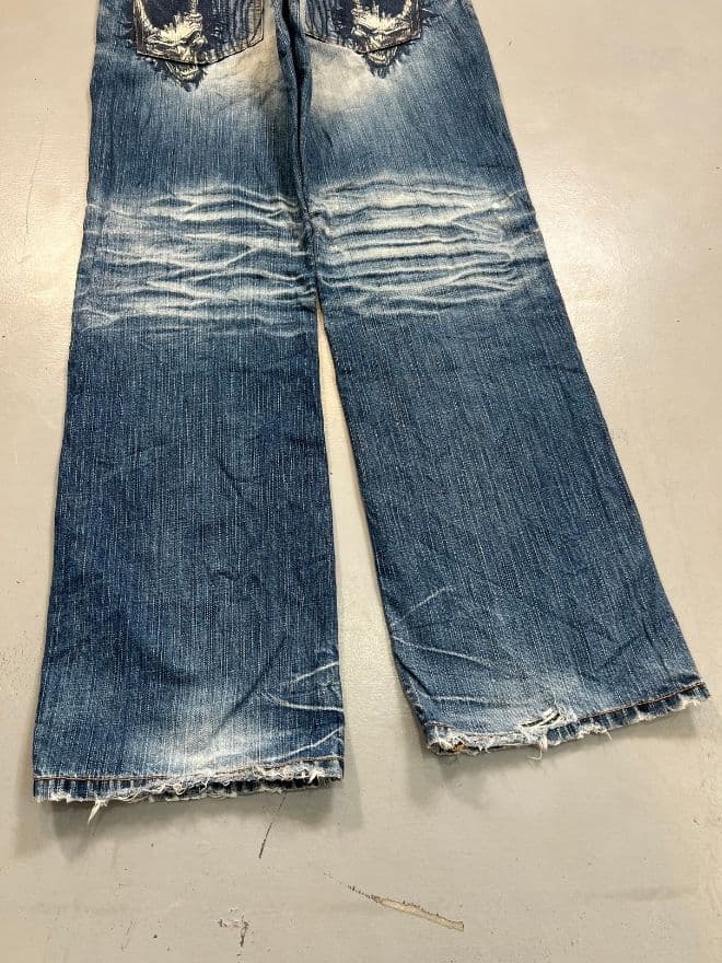 Crazy Vintage Oniarai Embroidered Japanese Denim – Men’s 36 — image 6 of 9