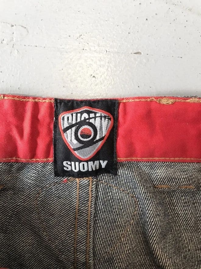 JNCO × Vintage Suomy Embroidered Denim Jeans – Baggy Fit – Size 36 — image 7 of 13