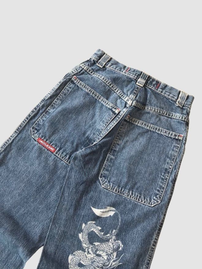 CARZY VINTAGE JNCO DRAGON (KIDS SIZE) DENIM — image 5 of 5