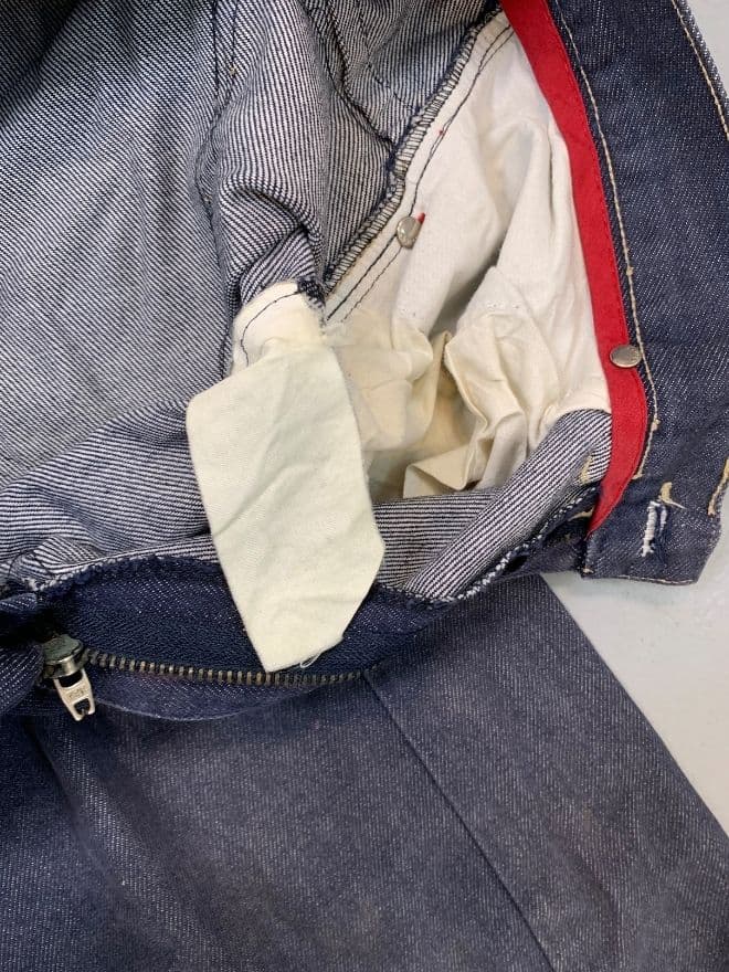Vintage Levi’s Engineer Jeans – Men’s 34x31.5 – Blue Denim – Distressed – Made in USA Style — image 11 of 12
