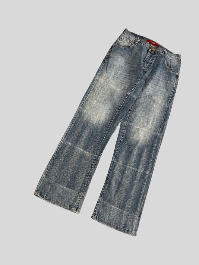 Vintage Evisu-Inspired Buckle Belt Denim | Size 30 — image 10 of 11