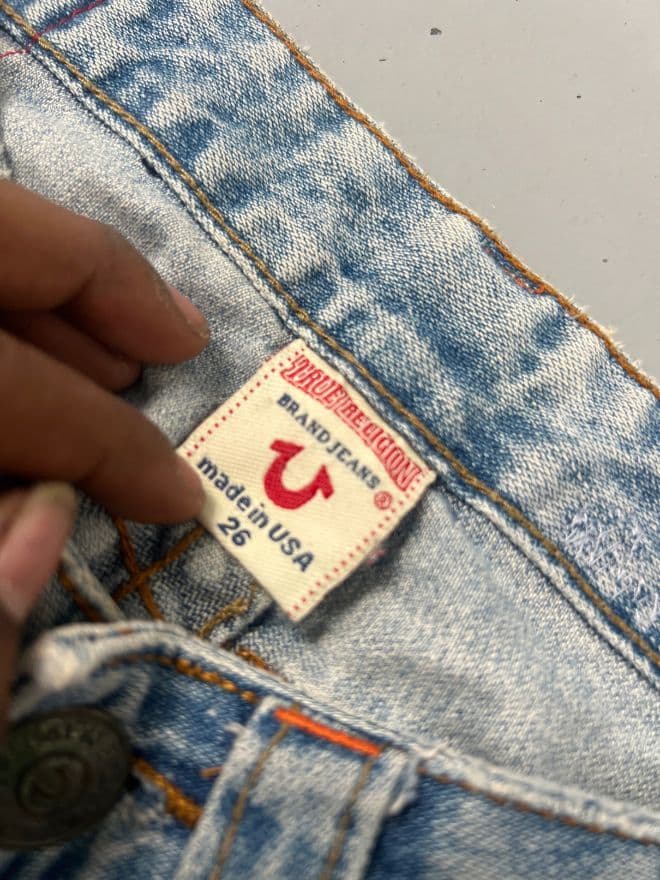 Vintage True Religion Embroidered Denim Jeans – Size 26 thumbnail 4