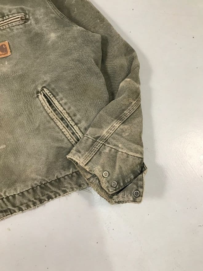 Rare Vintage Carhartt J87 MOS Blanket-Lined Detroit Jacket – Green | Men’s XL — image 5 of 8