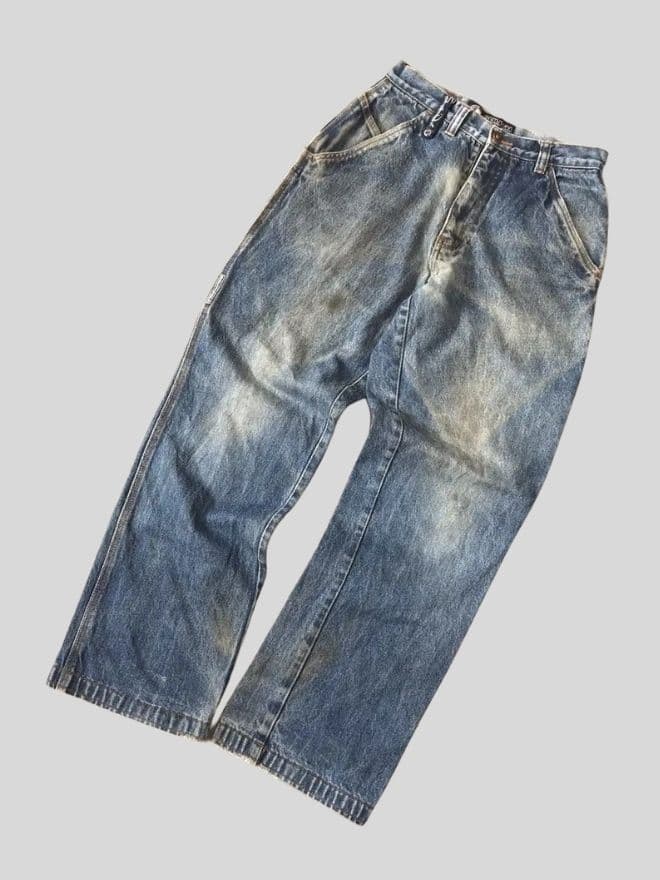 Southpole Vintage Embroidered Carpenter Denim – Blue – Size 28 — image 10 of 16