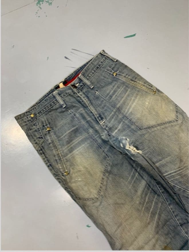 Vintage Levi’s Engineer Denim Jeans – Blue — image 8 of 10