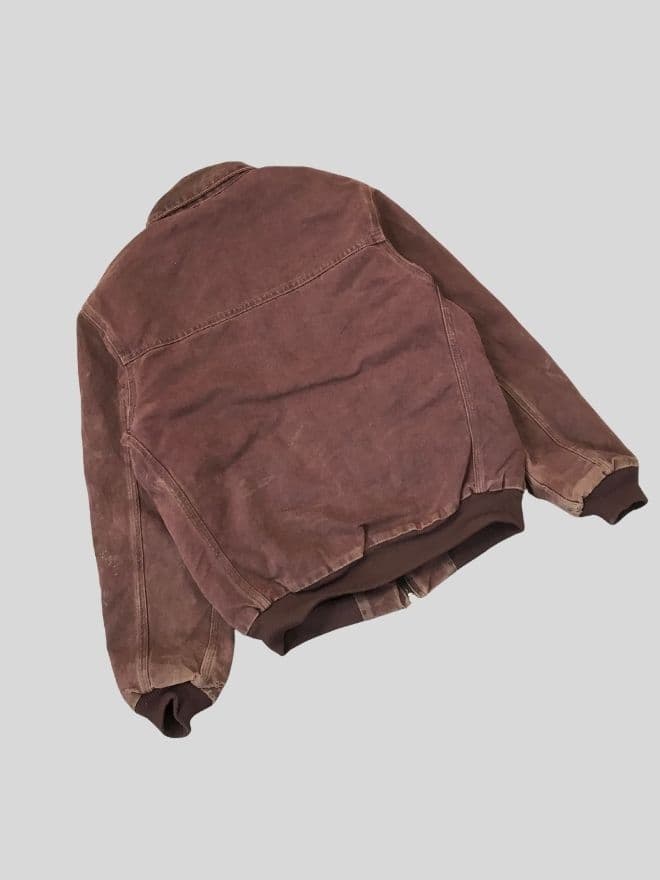 Rare Vintage Carhartt Y02BRG Santa Fe Blanket-Lined Jacket – Red – Size L (Fits XXS–XS) — image 5 of 6