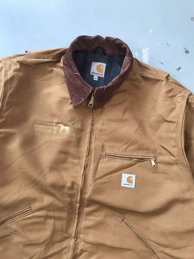 Vintage Carhartt J001 BRN Detroit Blanket Lined Jacket – Size XL — image 11 of 11