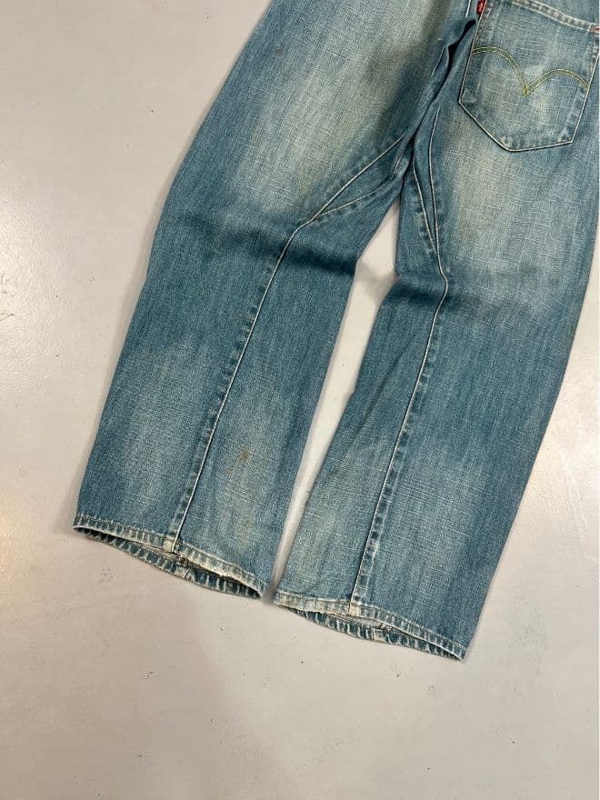 Vintage Levi’s Engineer Buckle Belt Denim – Size 32 — image 7 of 15