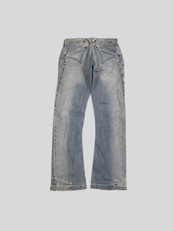 Bundle of 3 Vintage Levi’s Engineer Pants – Size 32 – Used Condition — image 7 of 11