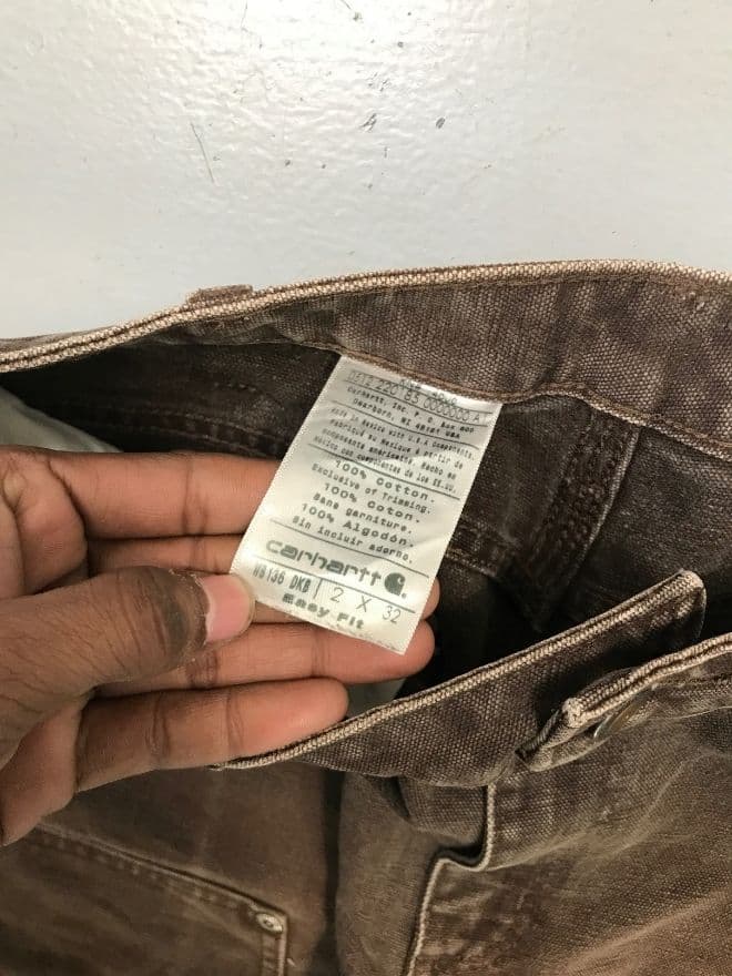 Vintage Carhartt Women’s Double Knee Denim Pants – Brown | Size 26 — image 9 of 9