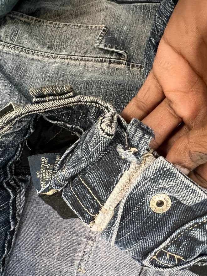Vintage Marithé + François Girbaud Cargo Denim | Workwear Jeans | Size 34 | Blue — image 10 of 13