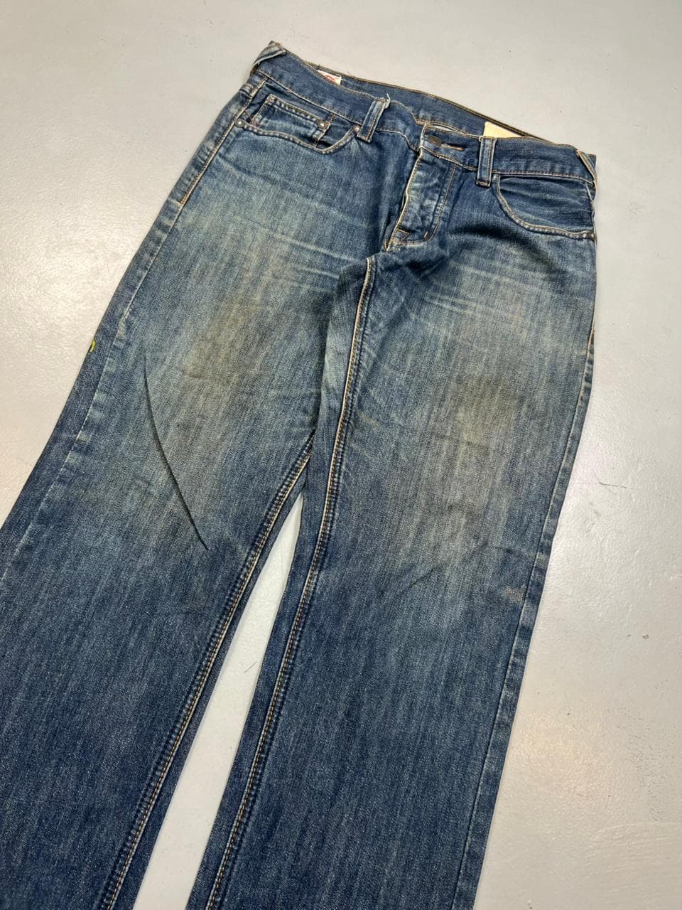 vintage y2k EVISU embroidered japanese denim pants — image 9 of 9