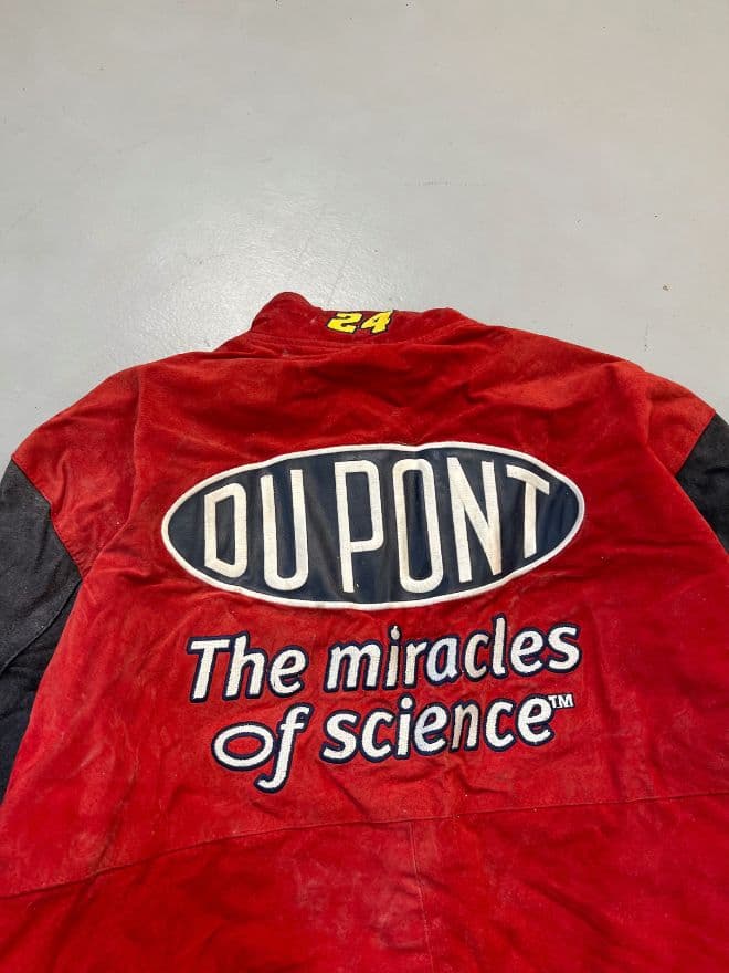 Vintage Jeff Hamilton Chase NASCAR Racing Suede Patch Jacket – Multi Color – Size S — image 10 of 13