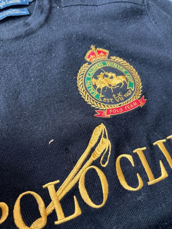 Vintage Polo Ralph Lauren Black Knit Sweater – Size S (Tag M) — image 5 of 8