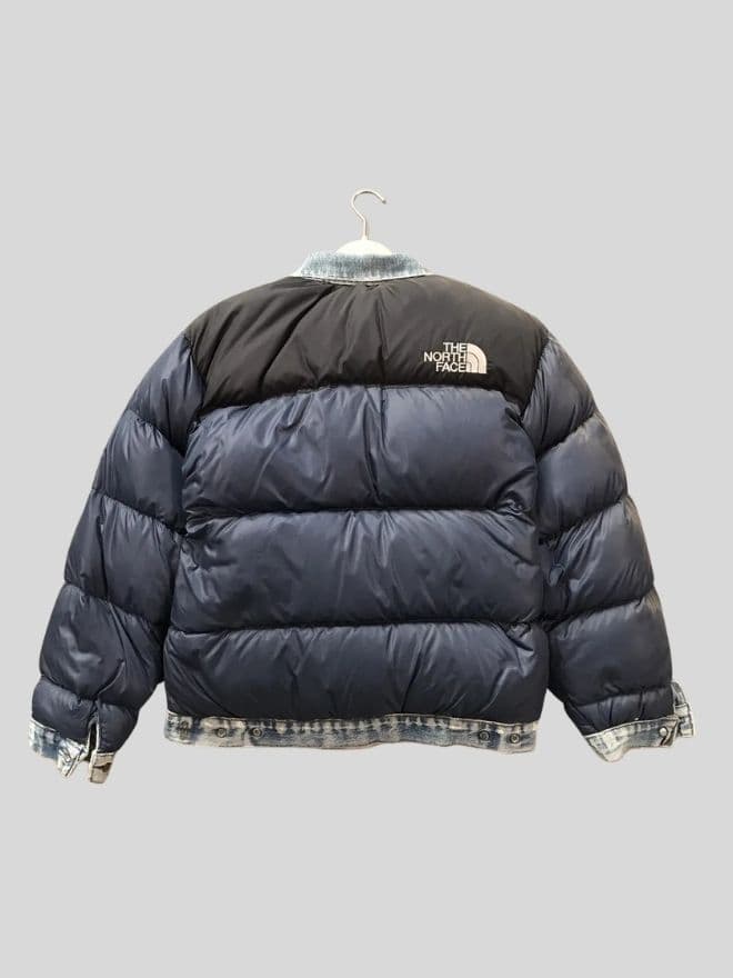 Levi’s × The North Face Upcycled Denim Puffer Jacket – Vintage Orange – XS — image 8 of 12