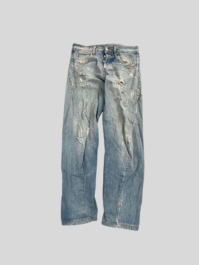 Vintage Levi’s Engineer Jeans Buckle Back Denim — Size 30 — image 12 of 12