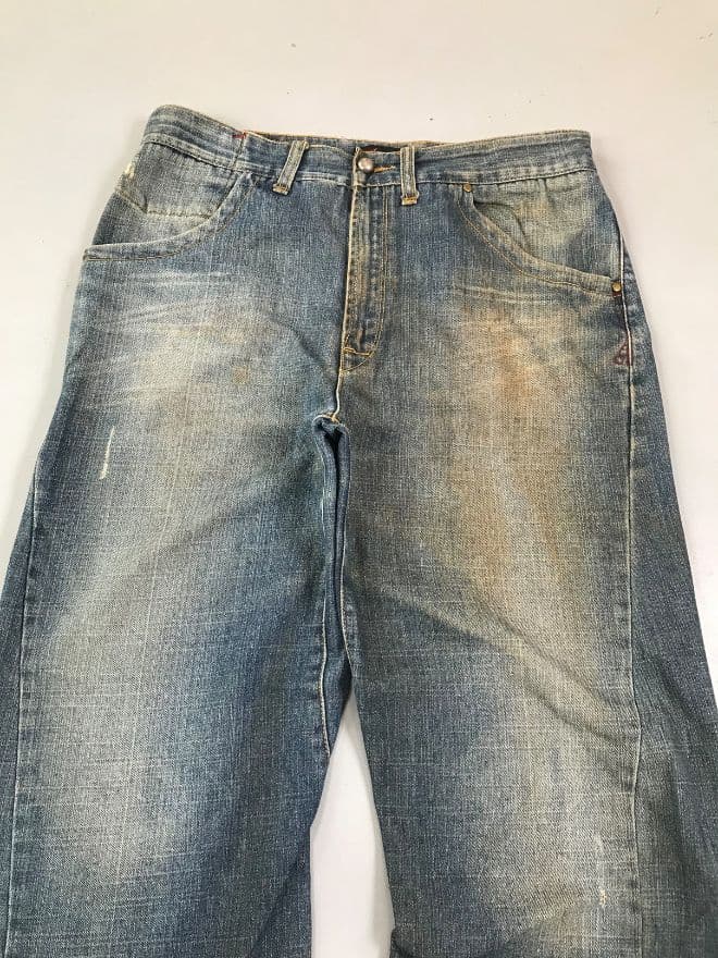 Vintage Levi’s Engineer Jeans – Buckle Belt Denim – Men’s 34 — image 7 of 13