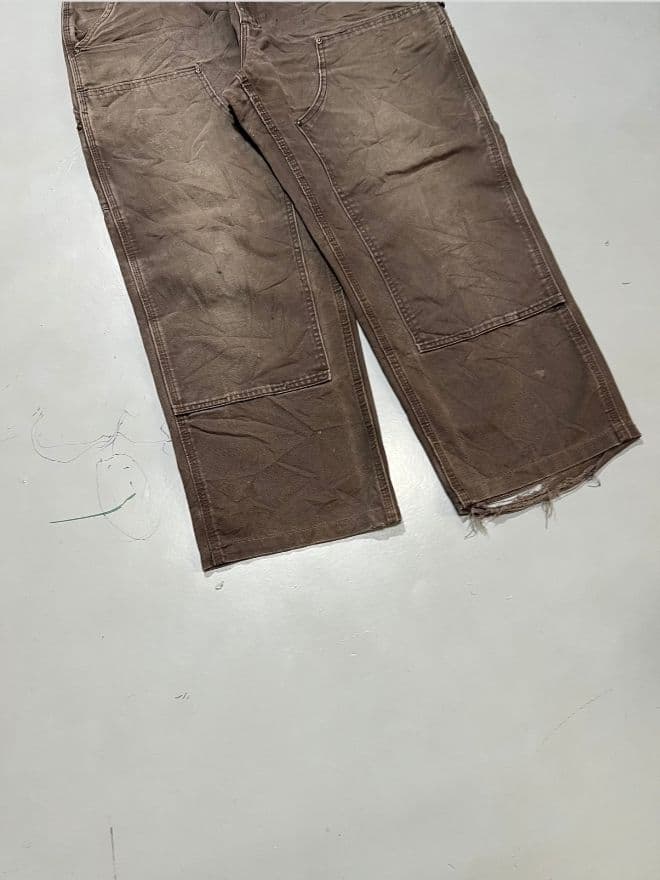Vintage Carhartt Double Knee Workwear Denim Pants Men’s 36 Brown — image 7 of 8