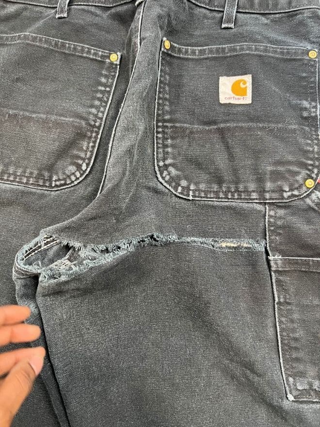 Rare Vintage Carhartt Double Knee Workwear Pants | Black | Size 32 thumbnail 4